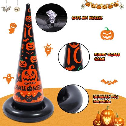  Witch Hat Ring Toss!   Halloween Inflatables Ring Toss Game 3 Pack- Fun Halloween Games,Toys & Party Supplies, Games & Toys for Kids Adults